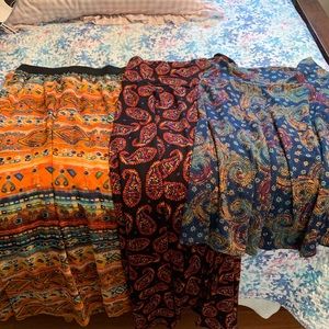 3-XL Lula Roe skirts. Excellent condition
